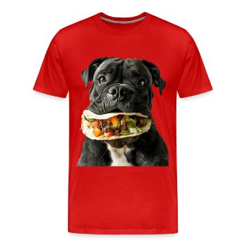 Cane corso - T-shirt bio Premium Homme - rouge - Devant - Damien (186cm)
