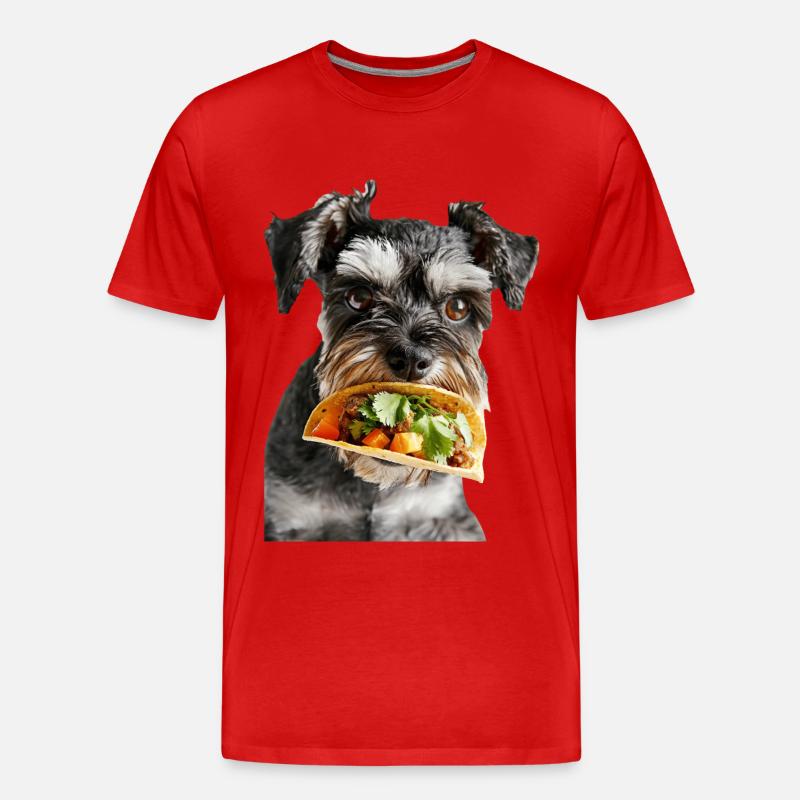 Miniature Schnauzer - Männer Premium Bio T-Shirt - Rot