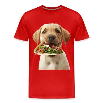 Labrador Retriever - Men's Premium Organic T-Shirt - red - Front - Damien (186cm)