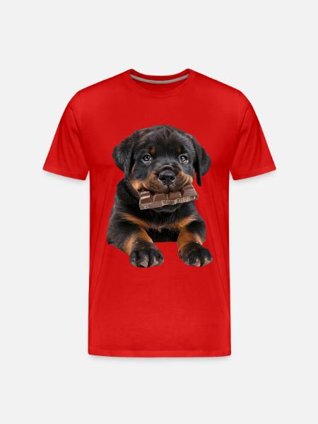 Rottweiler - Men's Premium Organic T-Shirt - red