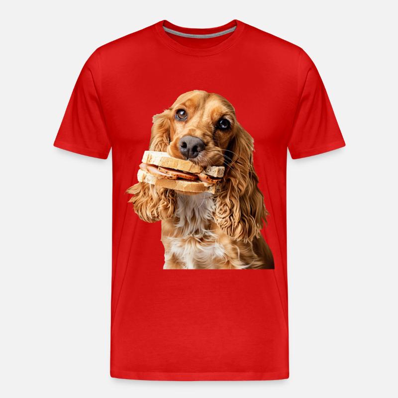 Cocker Spaniel - Männer Premium Bio T-Shirt - Rot