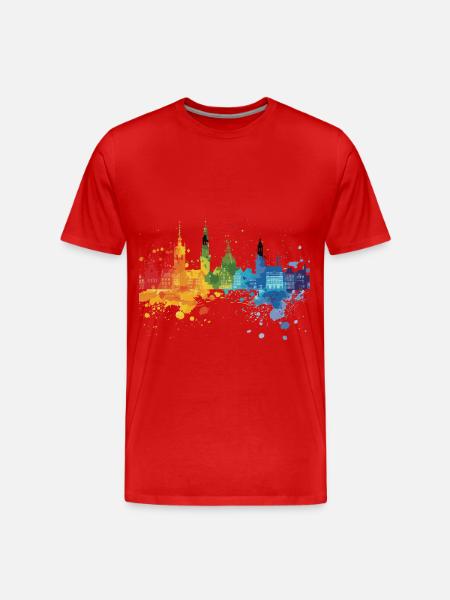 Hengelo - Männer Premium Bio T-Shirt - Rot