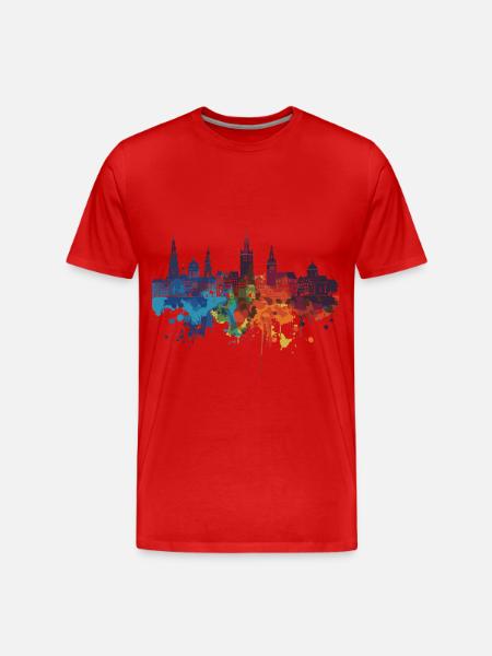 Leeuwarden - Men's Premium Organic T-Shirt - red
