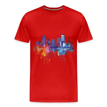 Frise-Sud-Ouest - T-shirt bio Premium Homme - rouge - Devant - Damien (186cm)
