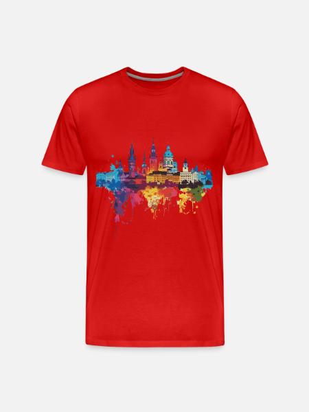 Przemyśl - Männer Premium Bio T-Shirt - Rot