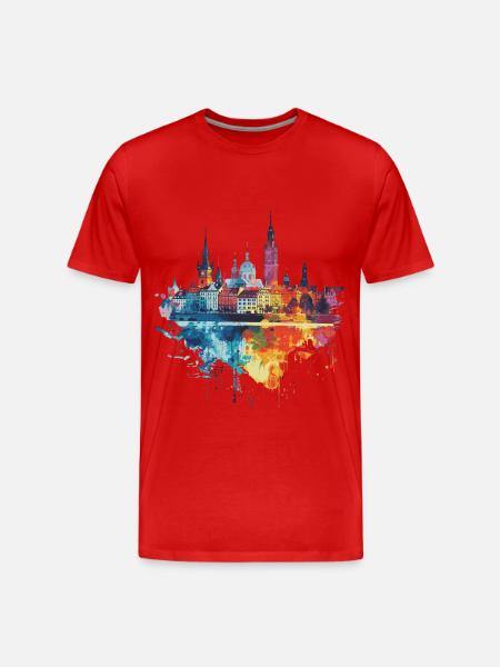 Radome - Men's Premium Organic T-Shirt - red