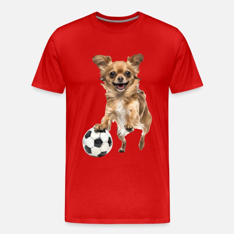 Chihuahua - Männer Premium Bio T-Shirt - Rot