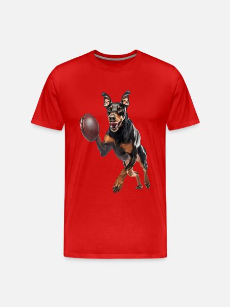 Doberman - T-shirt bio Premium Homme - rouge