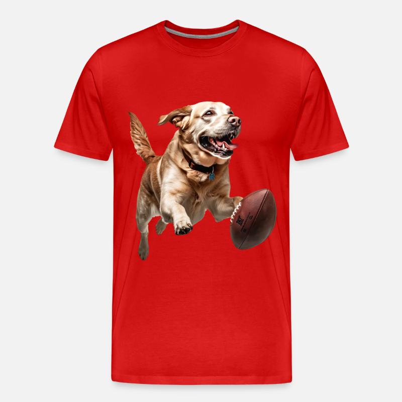 Labrador Retriever - Männer Premium Bio T-Shirt - Rot