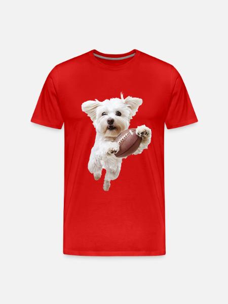 Maltese - Men's Premium Organic T-Shirt - red