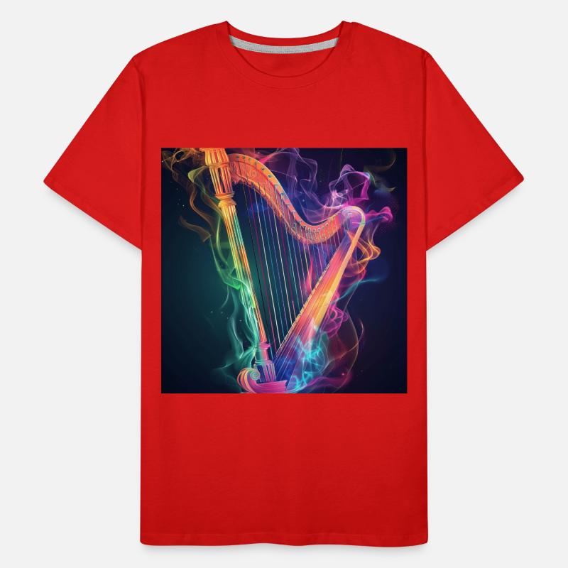 Harfe Männer Premium Bio T-Shirt