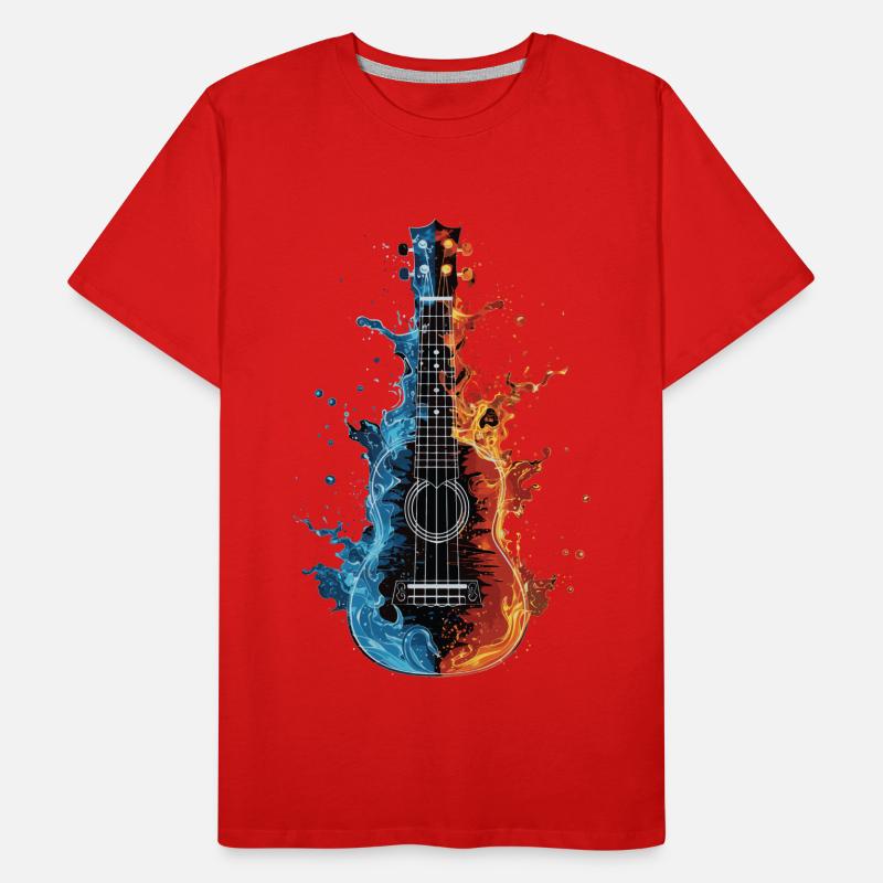 Ukulele Männer Premium Bio T-Shirt