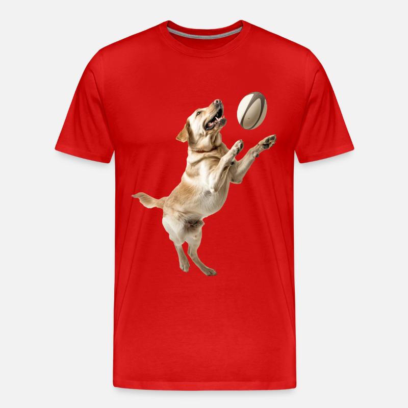 Labrador Retriever - Männer Premium Bio T-Shirt - Rot