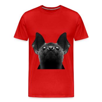 Schläger - Männer Premium Bio T-Shirt - Rot - Vorne - Damien (186cm)