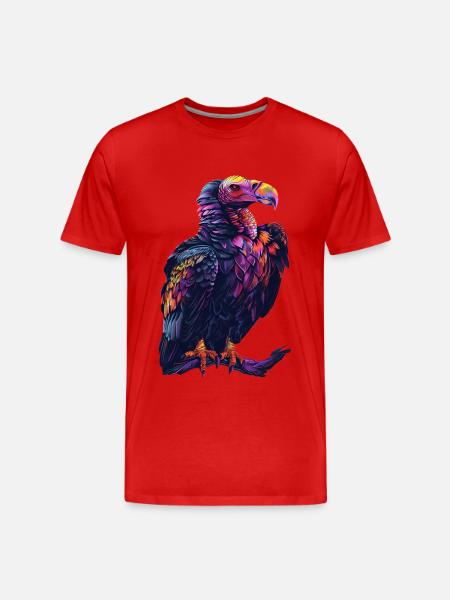 Geier - Männer Premium Bio T-Shirt - Rot