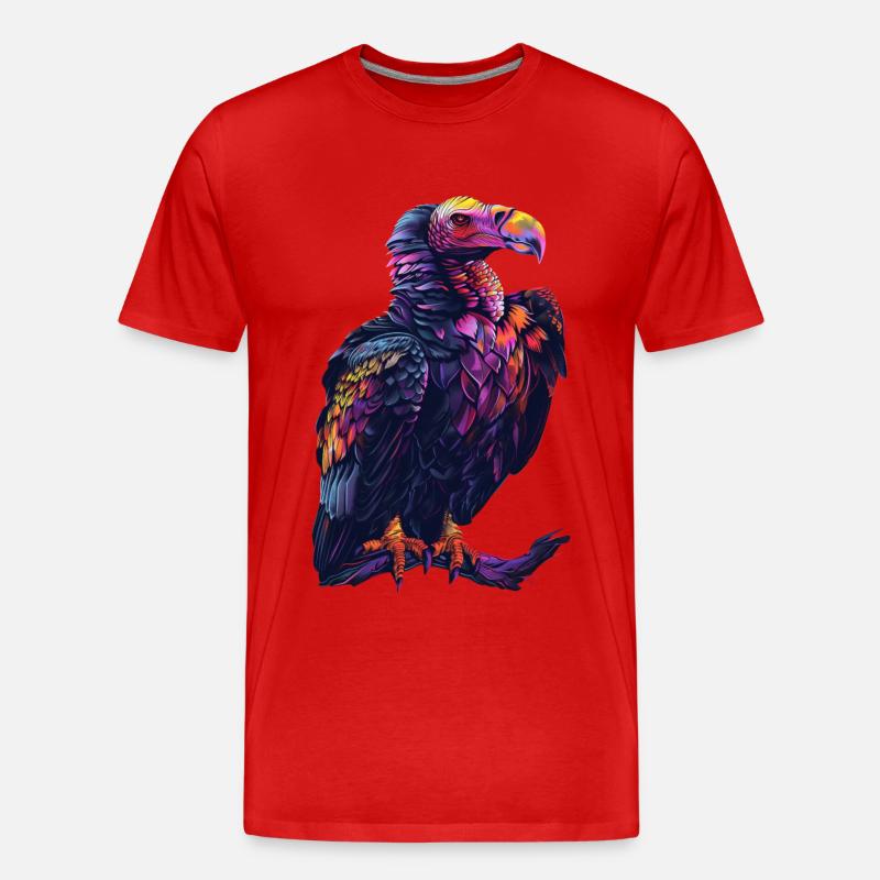 Geier - Männer Premium Bio T-Shirt - Rot