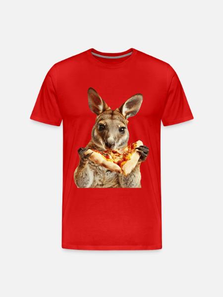 Wallaby - Männer Premium Bio T-Shirt - Rot