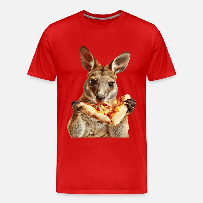 Wallaby - Männer Premium Bio T-Shirt - Rot