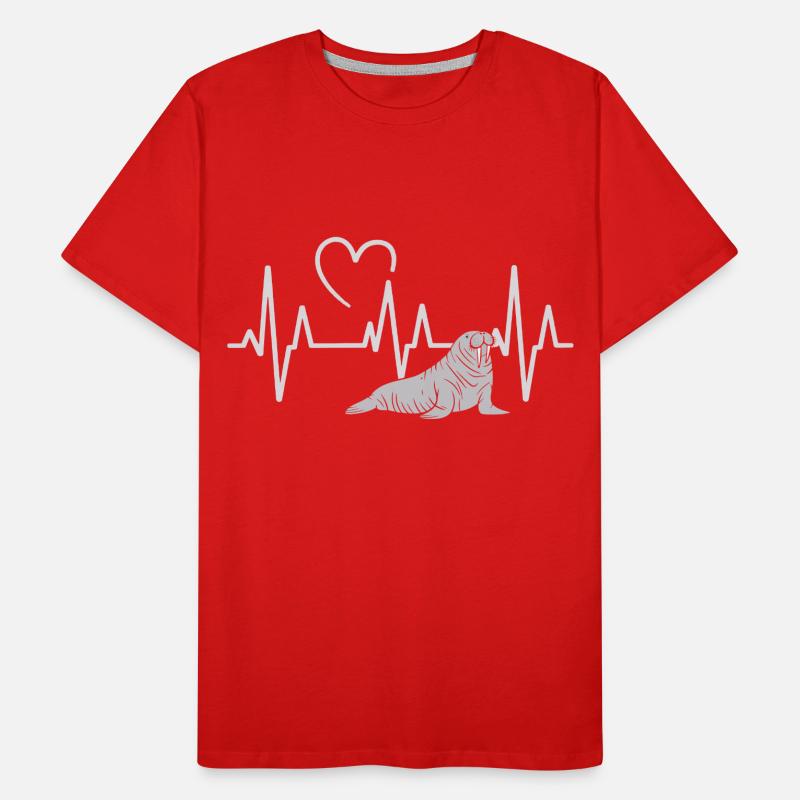Walross Männer Premium Bio T-Shirt
