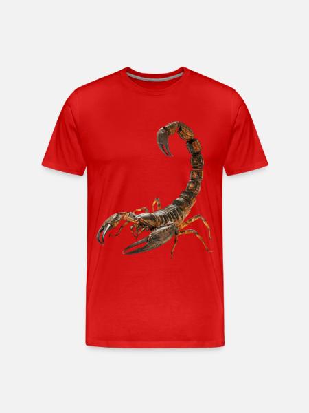 Skorpion - Männer Premium Bio T-Shirt - Rot