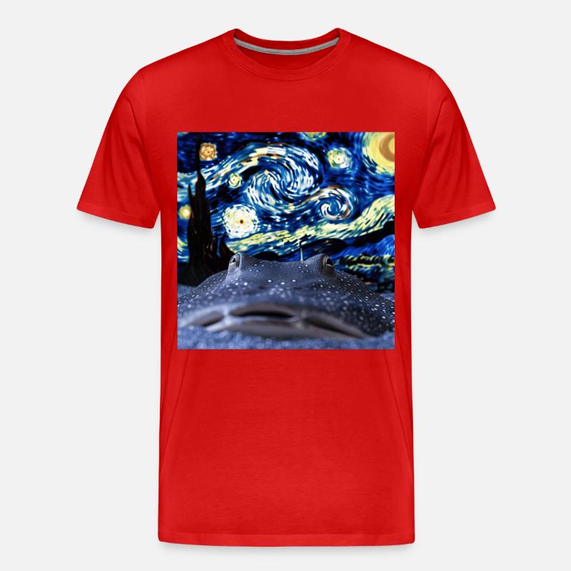 Stachelrochen - Männer Premium Bio T-Shirt - Rot