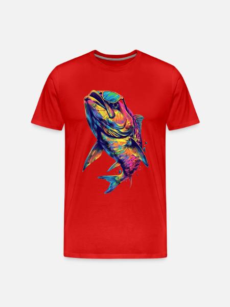 Tarpon - Männer Premium Bio T-Shirt - Rot