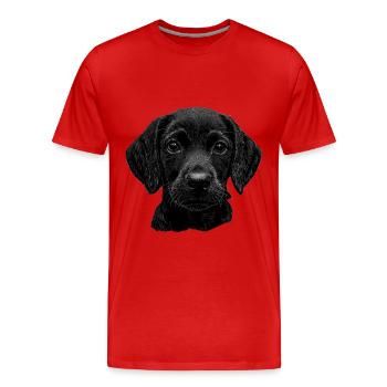 Dackel - Männer Premium Bio T-Shirt - Rot - Vorne - Damien (186cm)