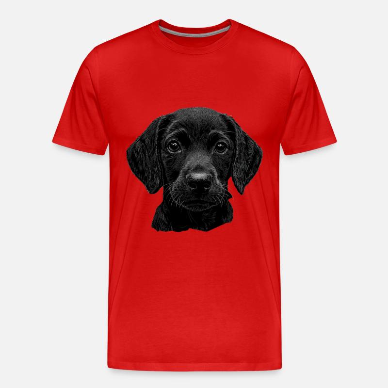 Dackel - Männer Premium Bio T-Shirt - Rot