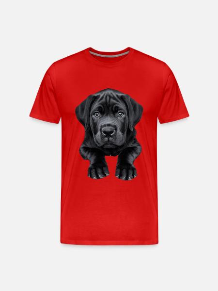 Englischer Mastiff - Männer Premium Bio T-Shirt - Rot