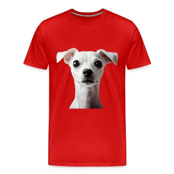 Italienischer Windspielhund - Männer Premium Bio T-Shirt - Rot - Vorne - Damien (186cm)