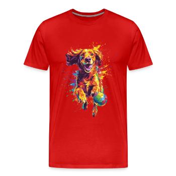 Irish Setter - Männer Premium Bio T-Shirt - Rot - Vorne - Damien (186cm)