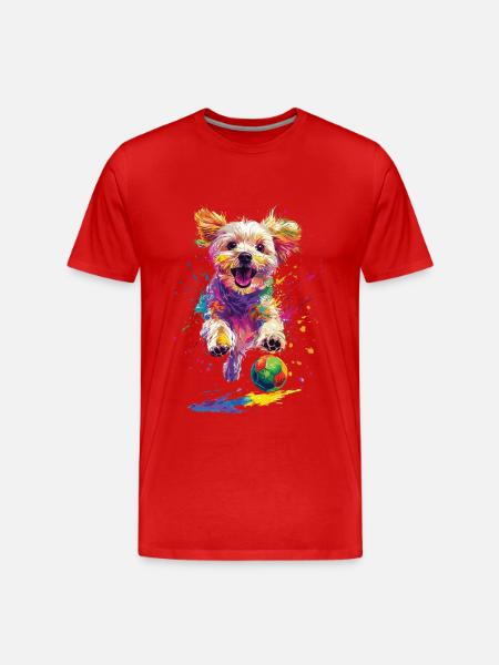maltesisch - Männer Premium Bio T-Shirt - Rot