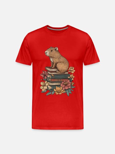 Wasserschwein - Männer Premium Bio T-Shirt - Rot