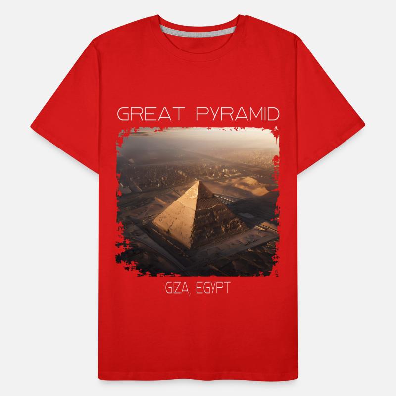 Große Pyramide Männer Premium Bio T-Shirt