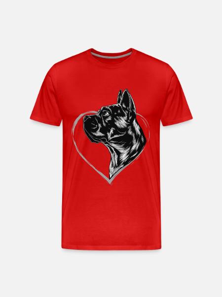 Cane Corso - Männer Premium Bio T-Shirt - Rot