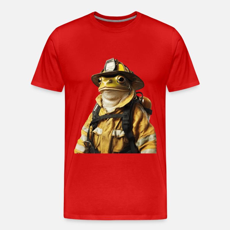 Frosch - Männer Premium Bio T-Shirt - Rot