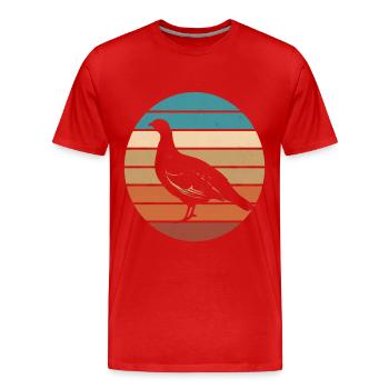 Auerhahn - Männer Premium Bio T-Shirt - Rot - Vorne - Damien (186cm)