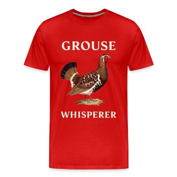 Auerhahn - Männer Premium Bio T-Shirt - Rot - Vorne - Damien (186cm)