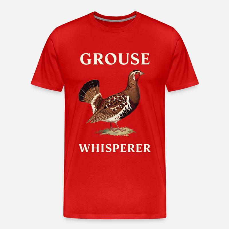 Auerhahn - Männer Premium Bio T-Shirt - Rot