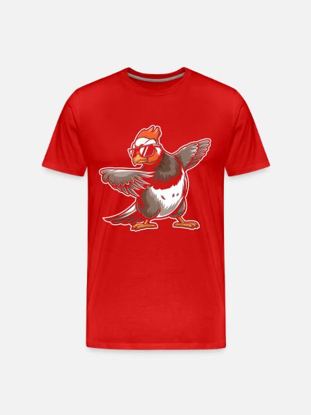 Auerhahn - Männer Premium Bio T-Shirt - Rot
