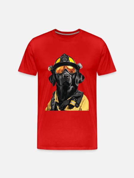 Labrador Retriever - Männer Premium Bio T-Shirt - Rot