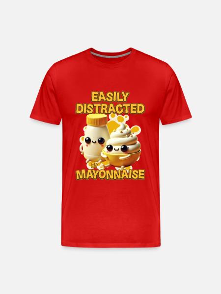 Mayonnaise - Männer Premium Bio T-Shirt - Rot