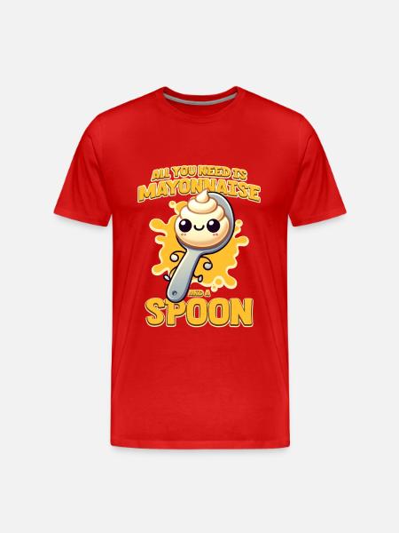 Mayonnaise - Männer Premium Bio T-Shirt - Rot