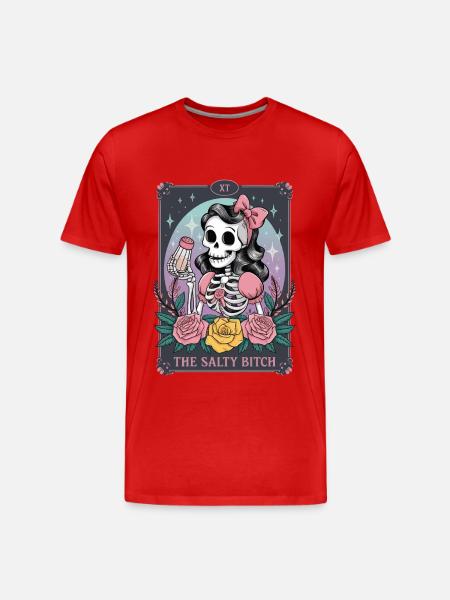 Tarotkarte - Männer Premium Bio T-Shirt - Rot