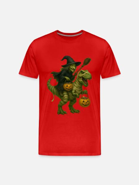 T-Rex - Männer Premium Bio T-Shirt - Rot