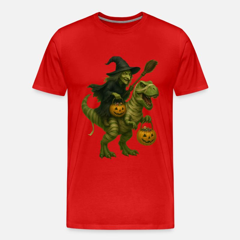 T-Rex - Männer Premium Bio T-Shirt - Rot