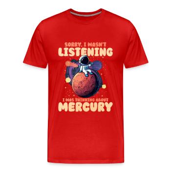 Mercure - T-shirt bio Premium Homme - rouge - Devant - Damien (186cm)