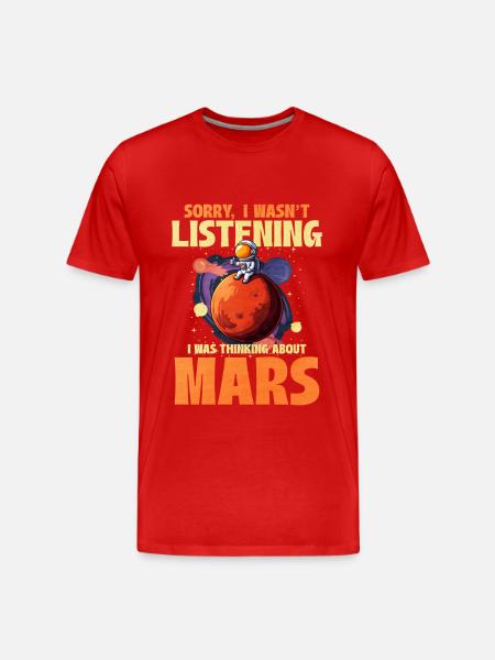 Mars - Men's Premium Organic T-Shirt - red