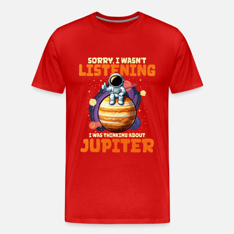 Jupiter - Männer Premium Bio T-Shirt - Rot