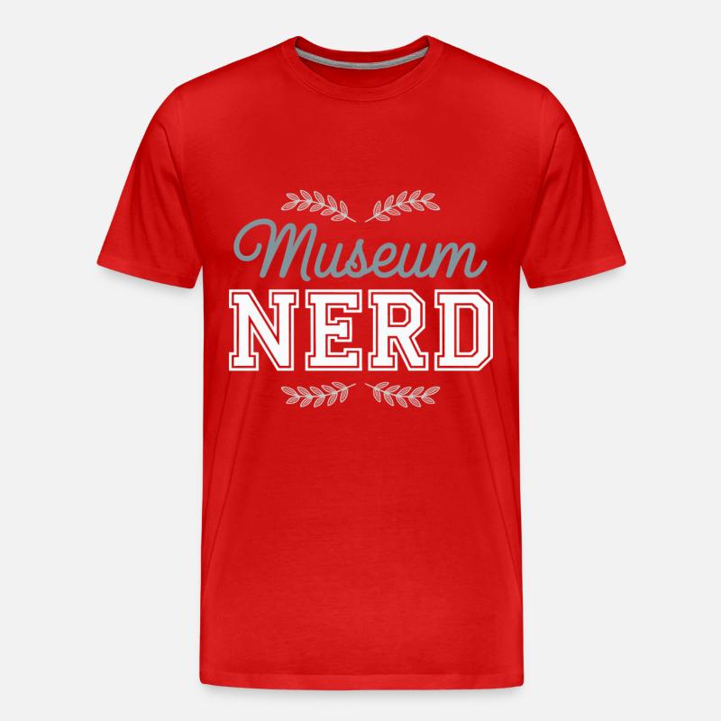 Museum - Männer Premium Bio T-Shirt - Rot